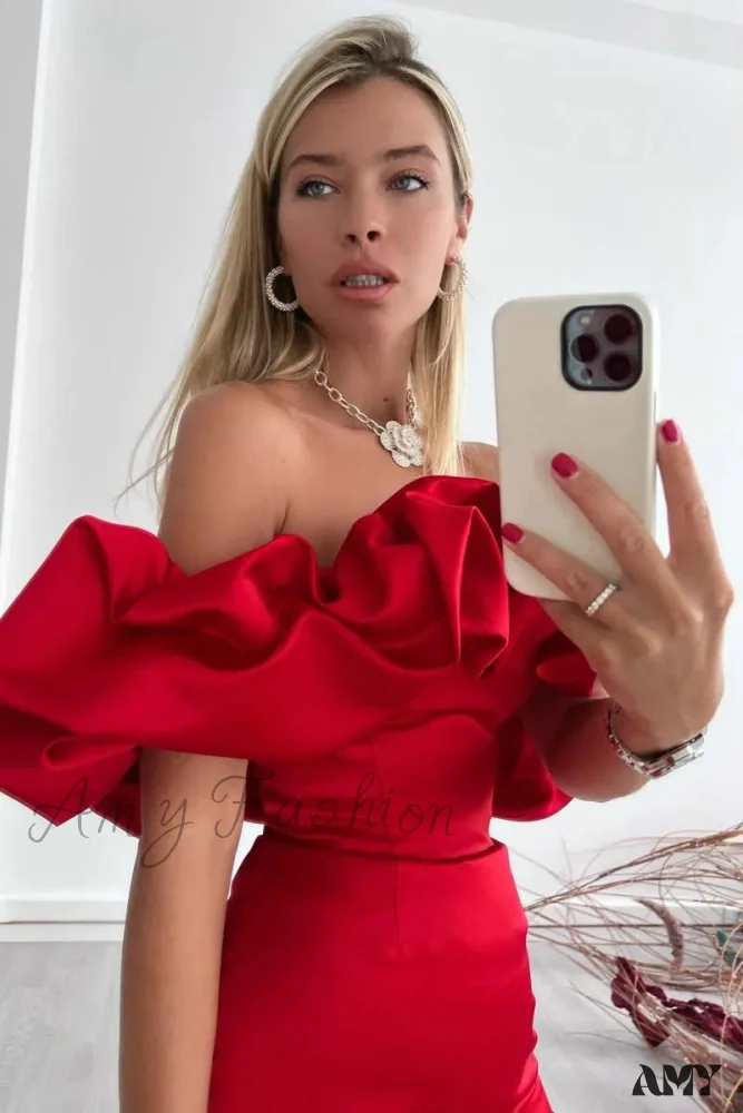 Amy Fashion - High Quality Bodycon Party Ruffle Dress - Image 16