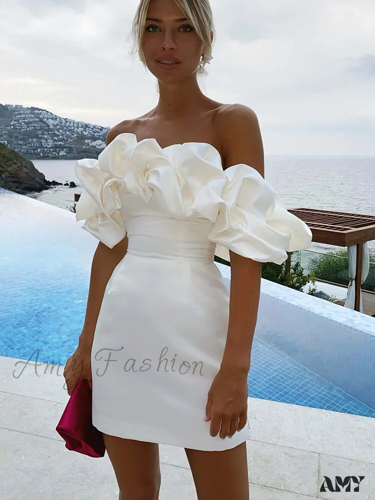 Amy Fashion - High Quality Bodycon Party Ruffle Dress - Image 5