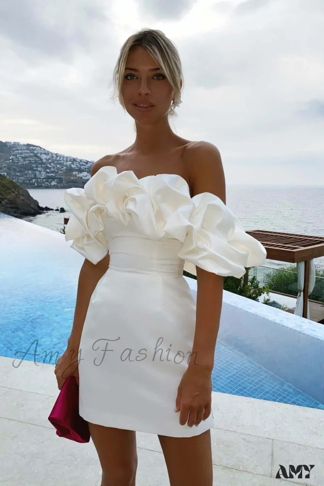 Amy Fashion - High Quality Bodycon Party Ruffle Dress - Image 6