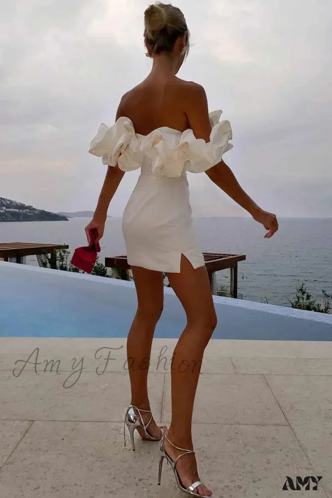 Amy Fashion - High Quality Bodycon Party Ruffle Dress - Image 7