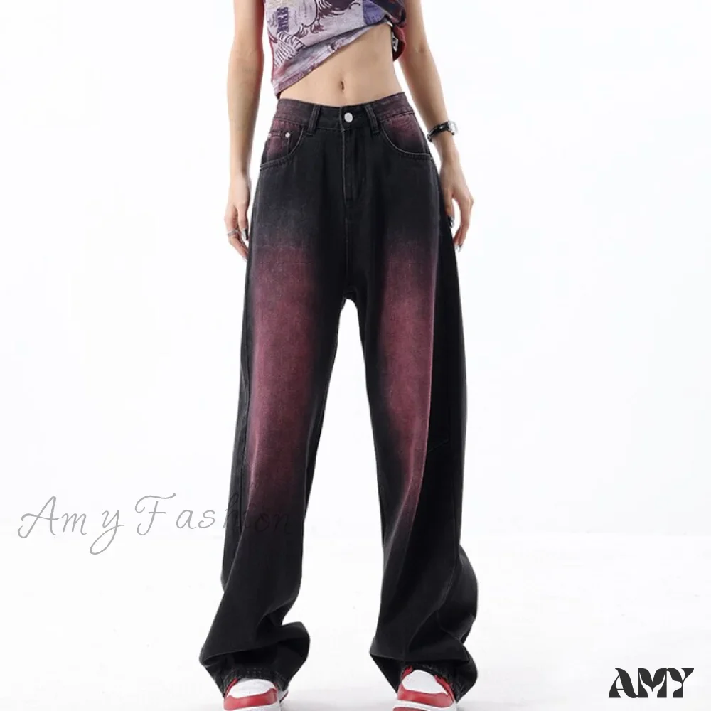 Amy Fashion - High Waist Baggy Wide Leg Pants Street Fashion - Image 6