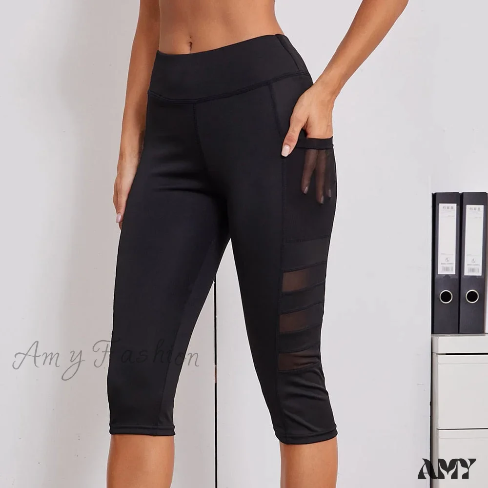 Amy Fashion - High Waisted Athletic Yoga Pants - Image 5