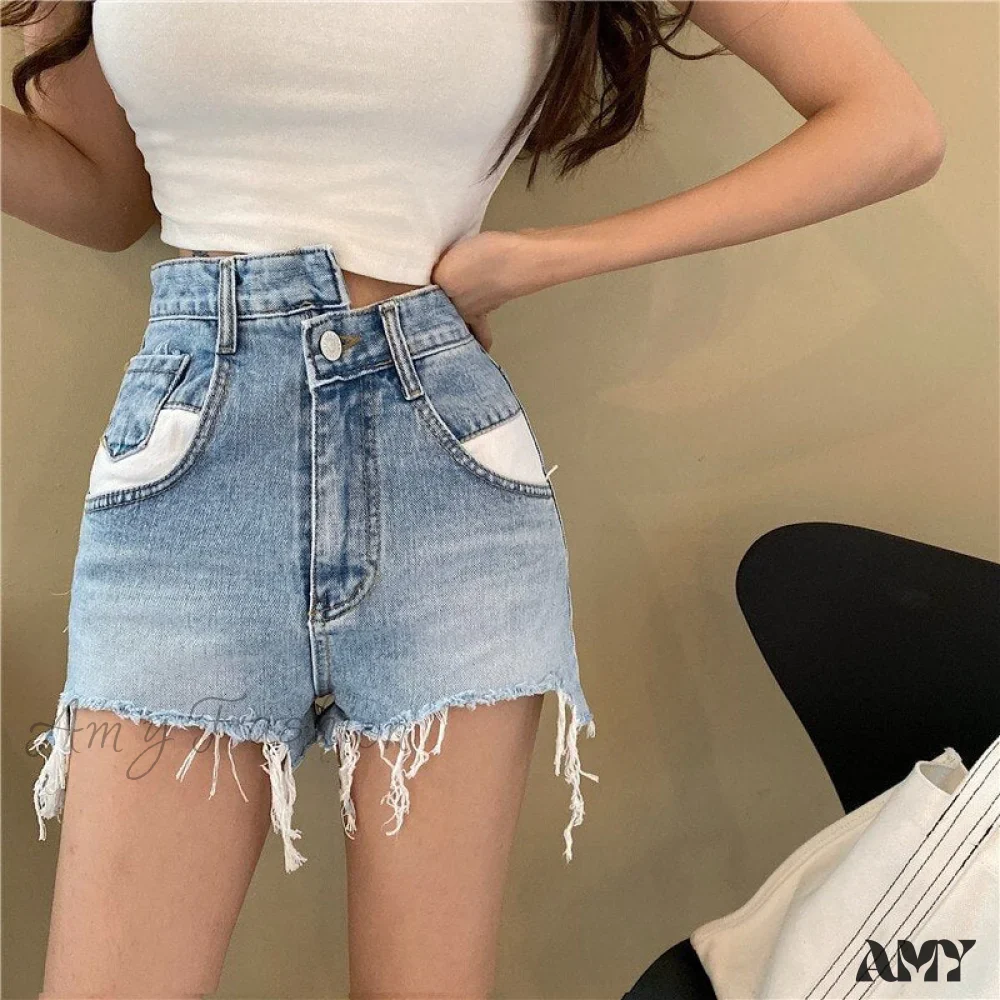 Amy Fashion - High Wiast Streetwear Sexy Shorts - Image 2