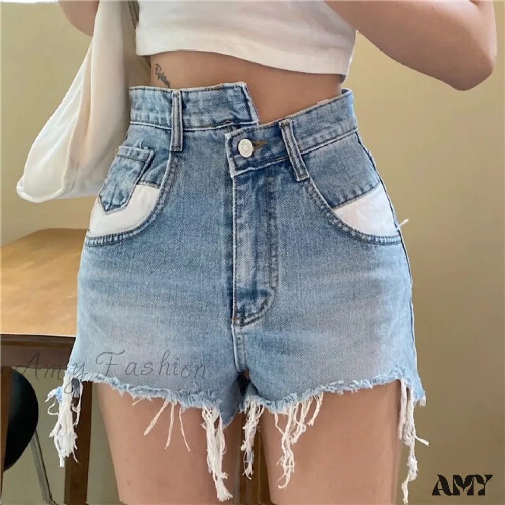 Amy Fashion - High Wiast Streetwear Sexy Shorts - Image 3