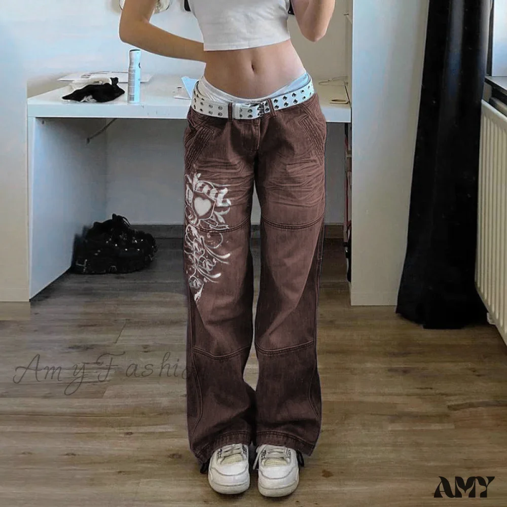 Amy Fashion - Drawstring Baggy Y2K Cargo Pants - Image 17