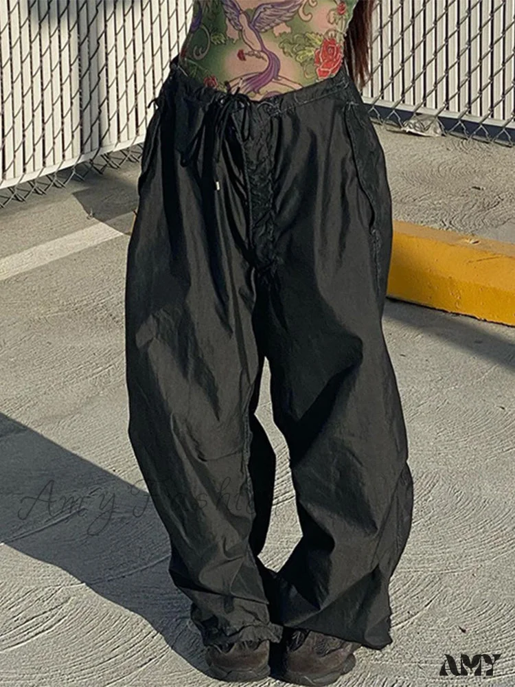 Amy Fashion - Drawstring Baggy Y2K Cargo Pants - Image 20