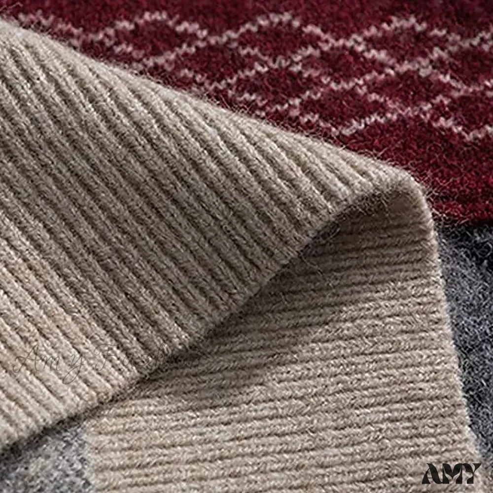 Amy Fashion - Ladies Autumn/Winter Retro Striped Sweater - Image 4