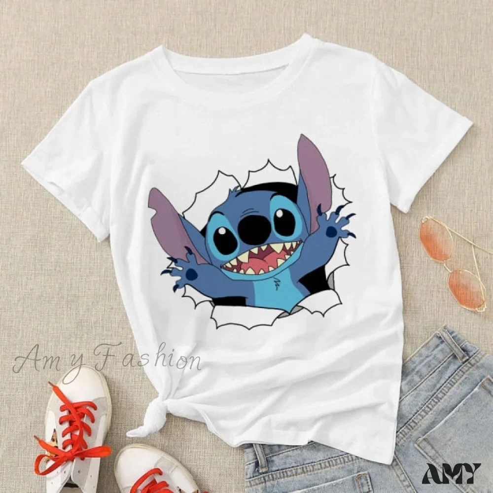 Amy Fashion - Lady Cute Print T-shirts - Image 23