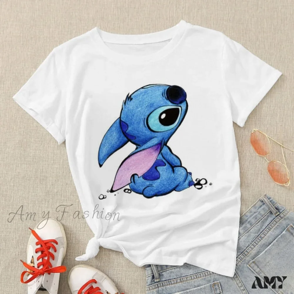 Amy Fashion - Lady Cute Print T-shirts - Image 24
