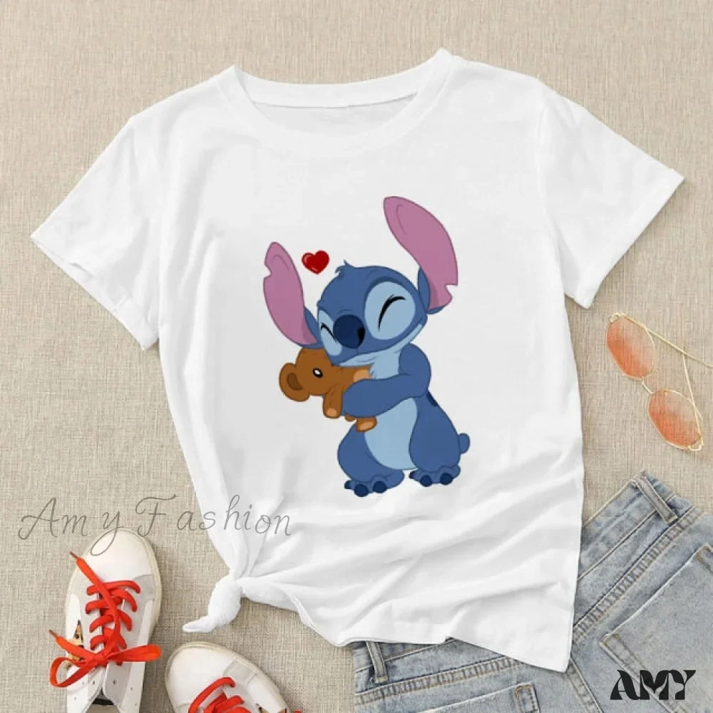 Amy Fashion - Lady Cute Print T-shirts - Image 26