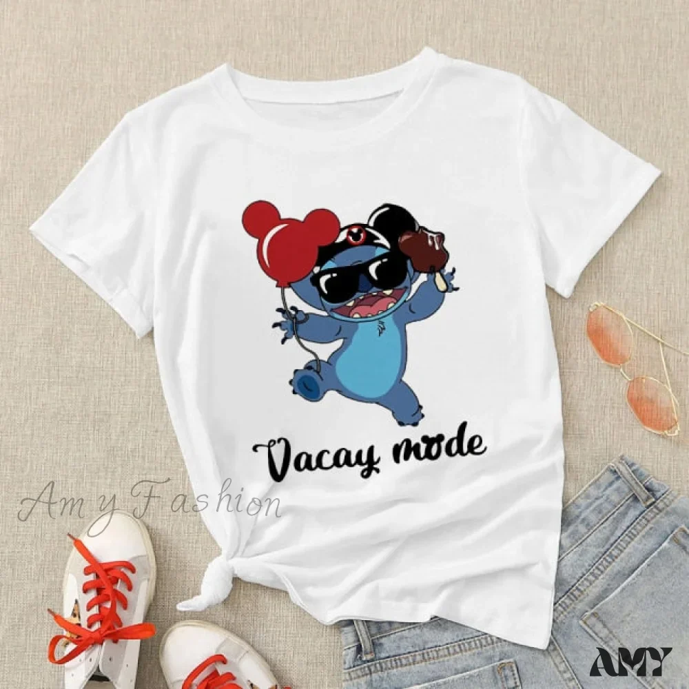 Amy Fashion - Lady Cute Print T-shirts - Image 27