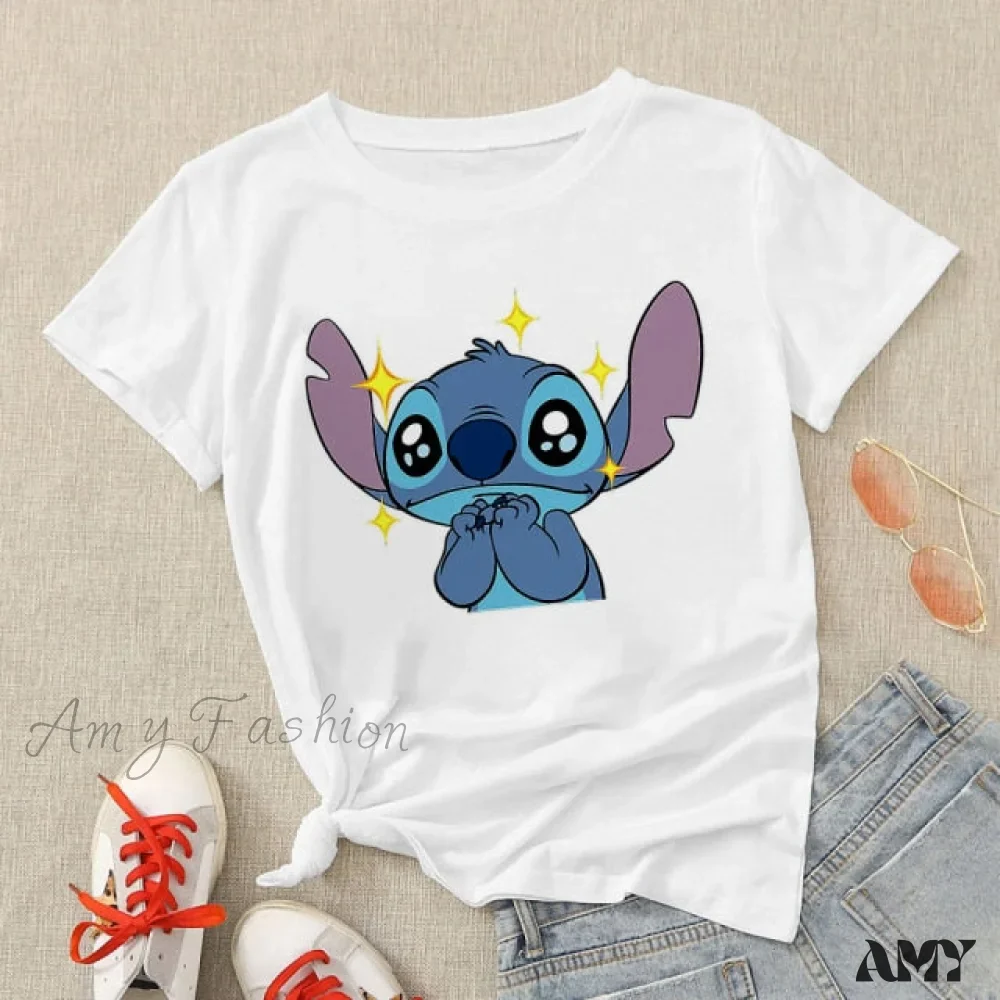 Amy Fashion - Lady Cute Print T-shirts - Image 3