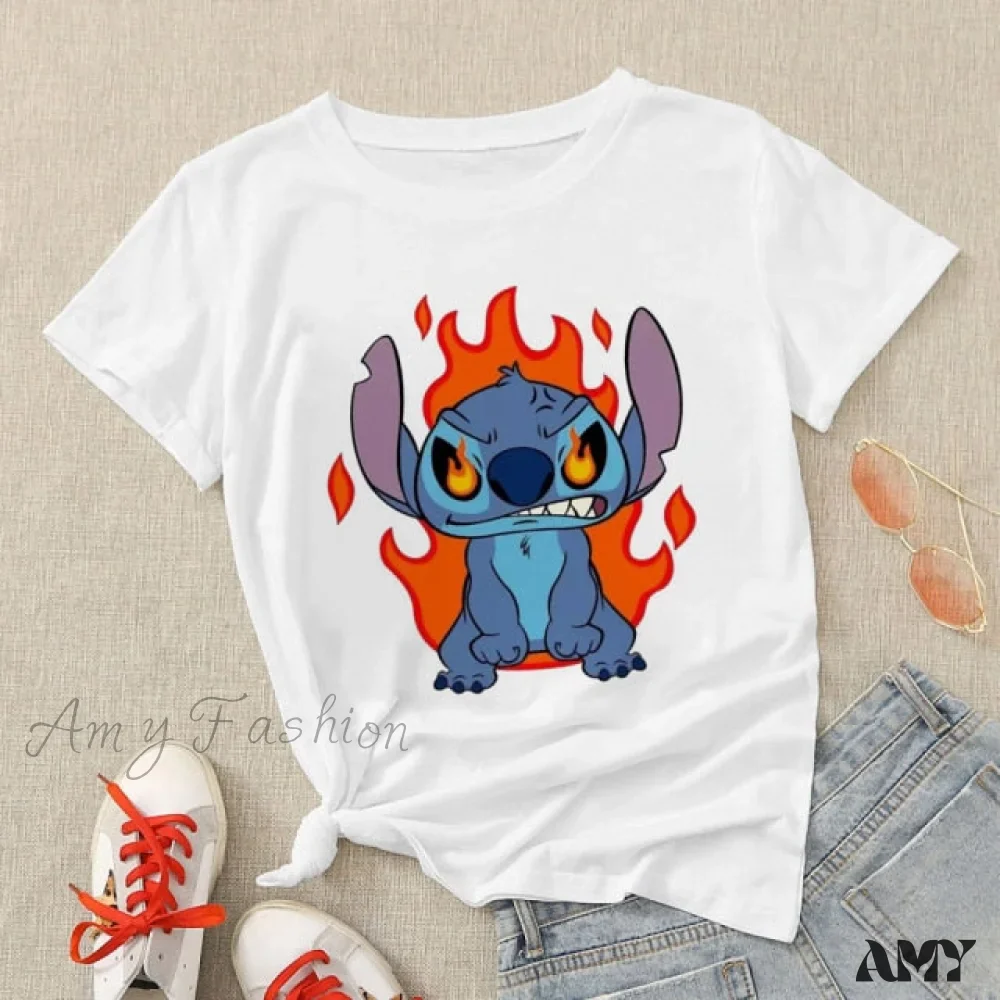 Amy Fashion - Lady Cute Print T-shirts - Image 4
