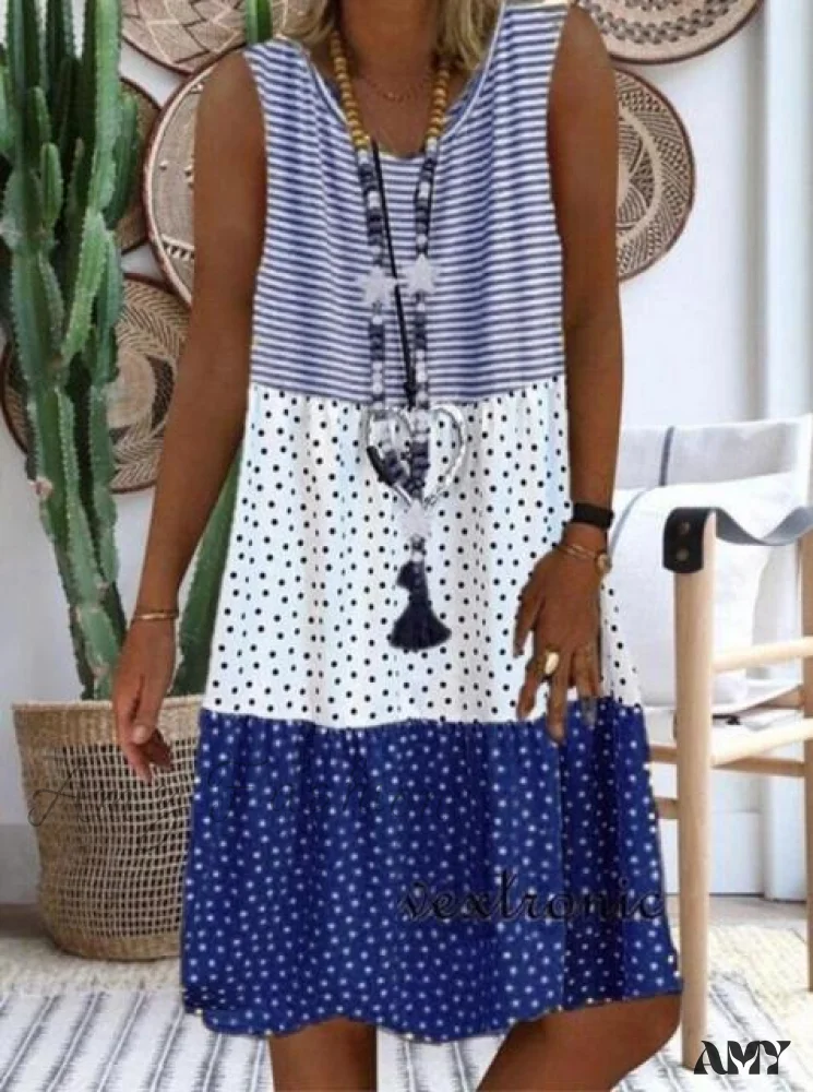 Amy Fashion - Large Big Printed Patchwork Boho Casual Party Dresses - Image 11