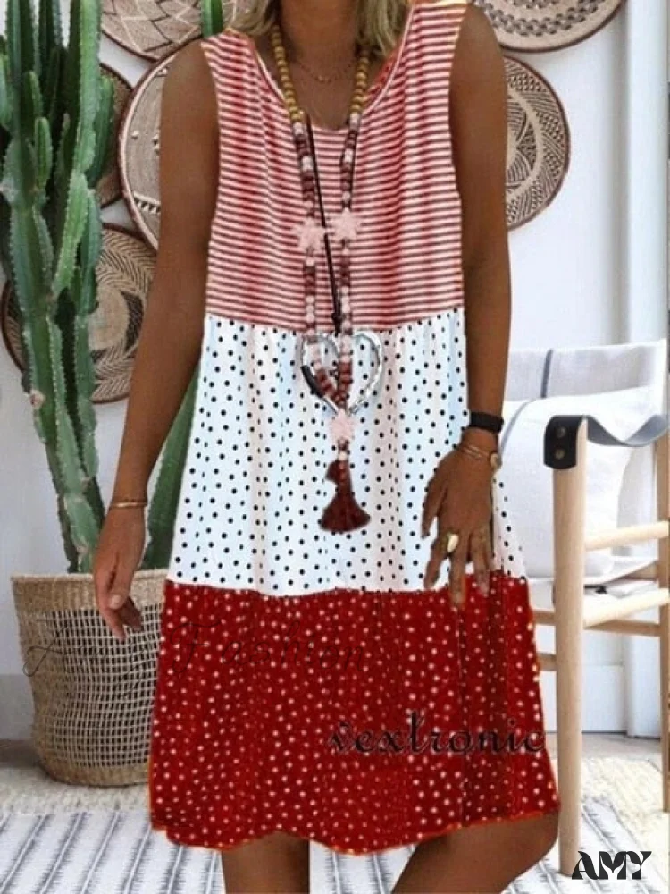 Amy Fashion - Large Big Printed Patchwork Boho Casual Party Dresses - Image 22