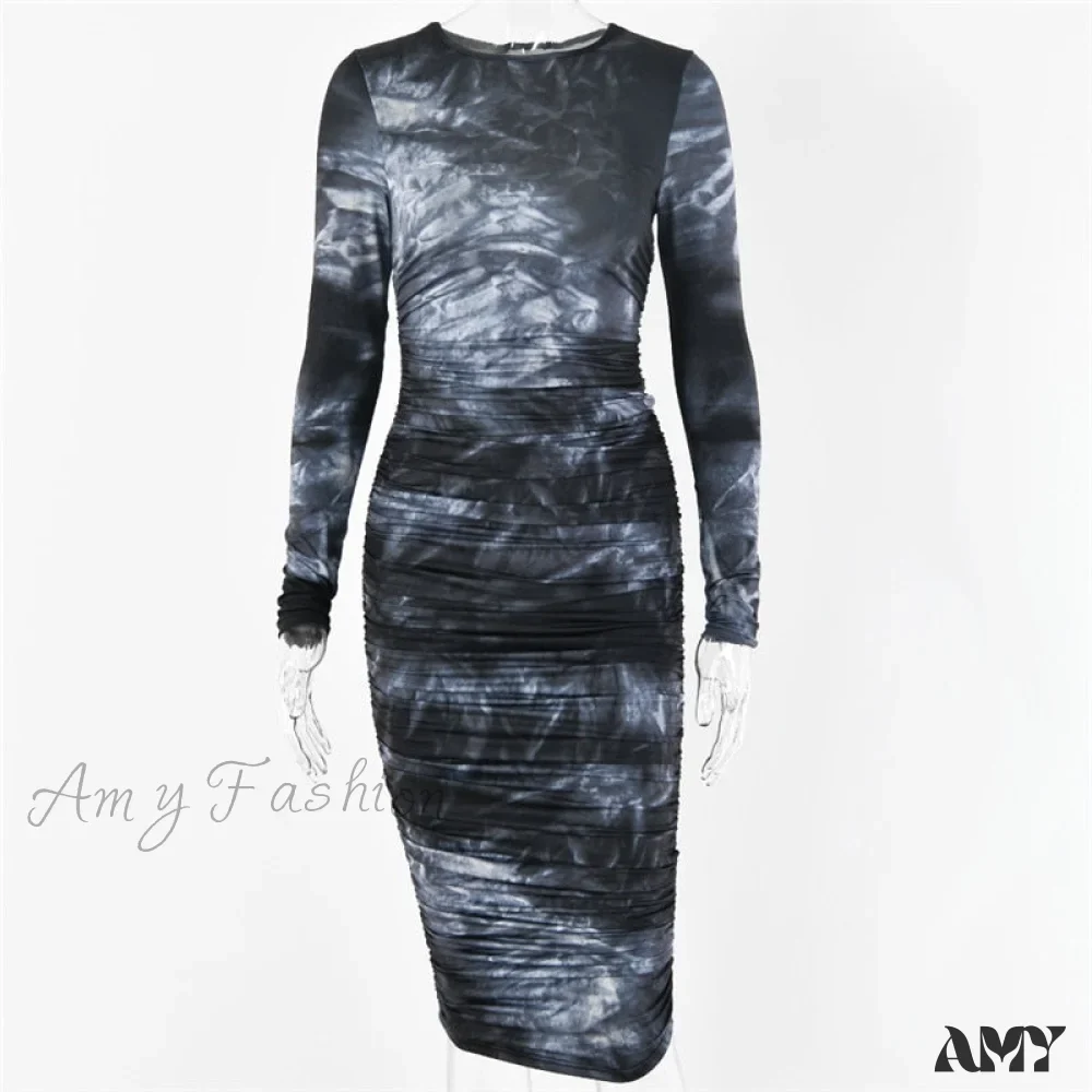 Amy Fashion - Long Sleeve Sexy Bodycon Winter Dress - Image 11