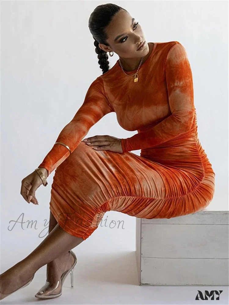 Amy Fashion - Long Sleeve Sexy Bodycon Winter Dress - Image 4