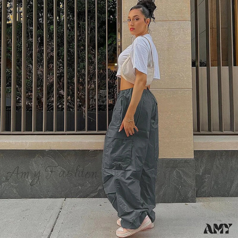 Amy Fashion - Loose Baggy Jogger Cargo Pants Streetwear Outfits - Image 8