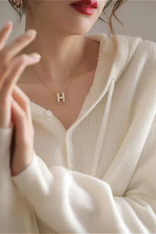 Loose Knit Hoodie - Image 3