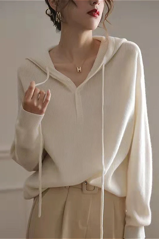 Loose Knit Hoodie - Image 5