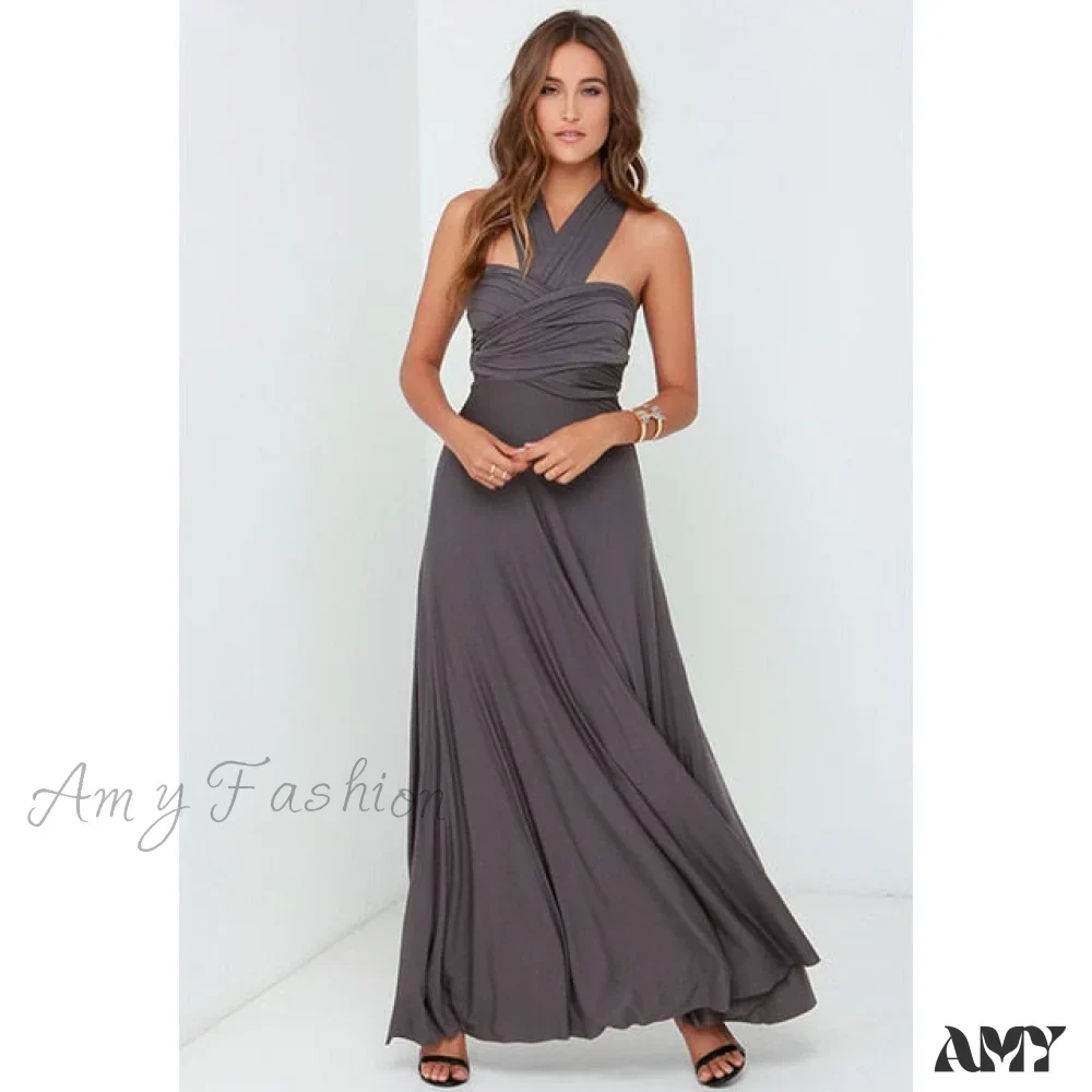 Amy Fashion - Bandage Party Bridesmaids Infinity Robe Maxi Dress - Image 13