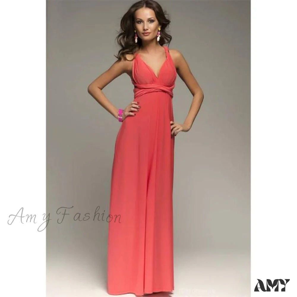 Amy Fashion - Bandage Party Bridesmaids Infinity Robe Maxi Dress - Image 22