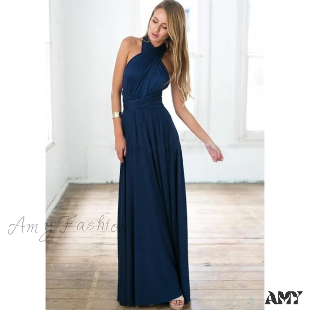 Amy Fashion - Bandage Party Bridesmaids Infinity Robe Maxi Dress - Image 27