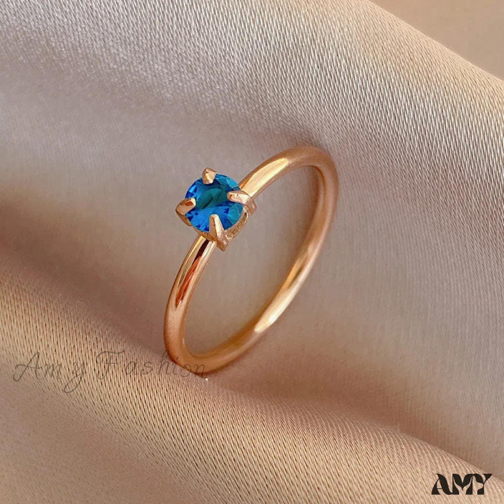 Amy Fashion - Shining Colorful Zircon Custom Closed Rings - Image 2