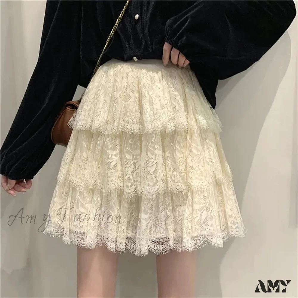 Amy Fashion - High Waist Elegant A Line Mini Skirts - Image 8