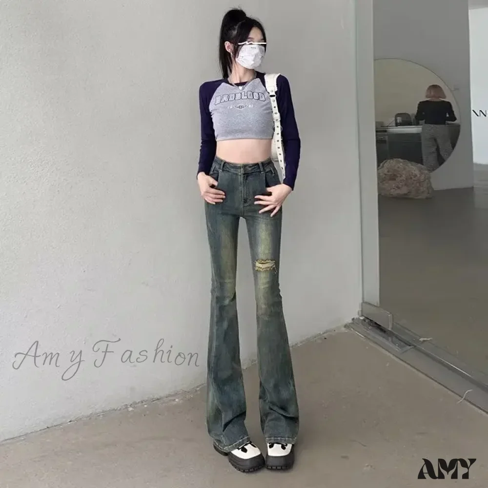 Amy Fashion - Minimalist New Style Fashionable Harajuku Women's Trend Jean - Image 2