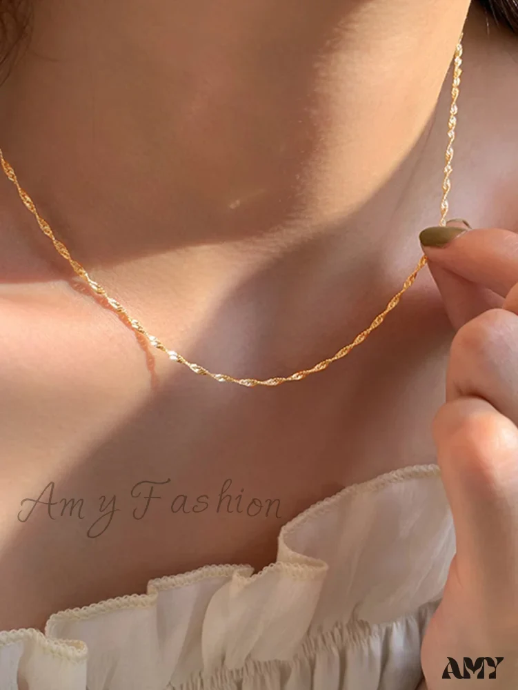 Amy Fashion - Minimalist Stainless Steel Necklace - Image 12