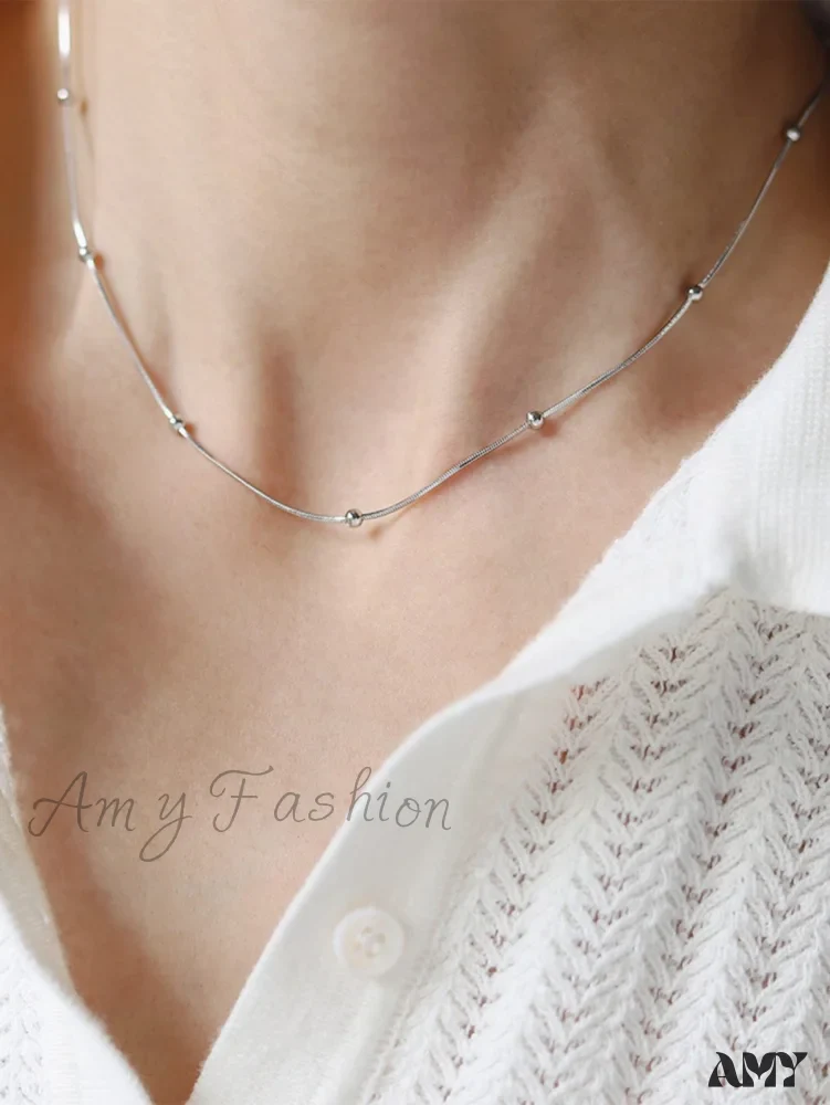 Amy Fashion - Minimalist Stainless Steel Necklace - Image 13