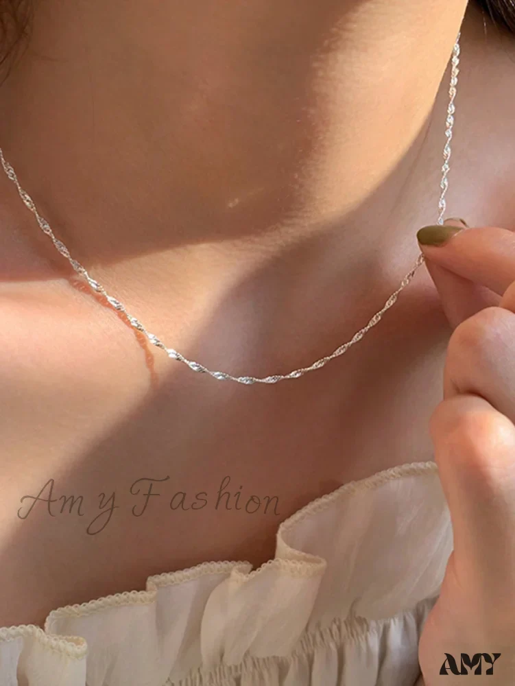 Amy Fashion - Minimalist Stainless Steel Necklace - Image 9