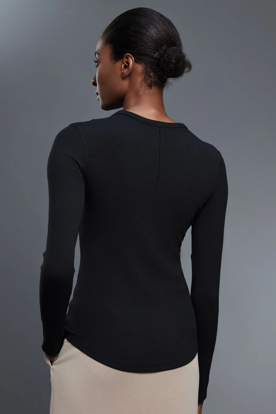 Modal Soft Stretch Slim Long Sleeve Base Layer - Image 3
