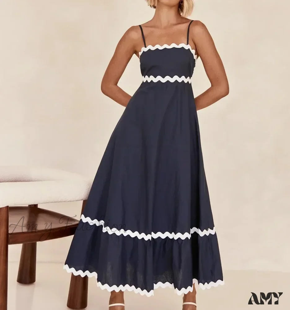 Amy Fashion - New Fashion Sexy Strapless Strap Women Long Boho Dress - Image 11