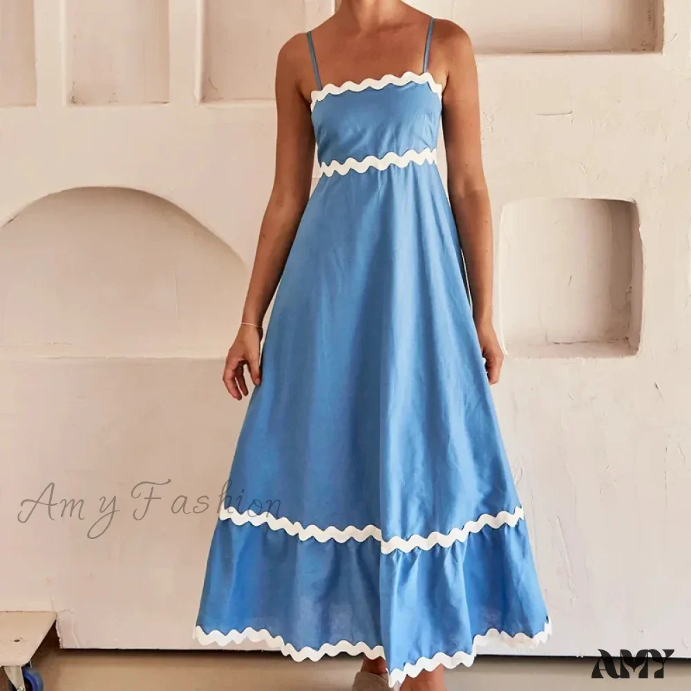 Amy Fashion - New Fashion Sexy Strapless Strap Women Long Boho Dress - Image 12