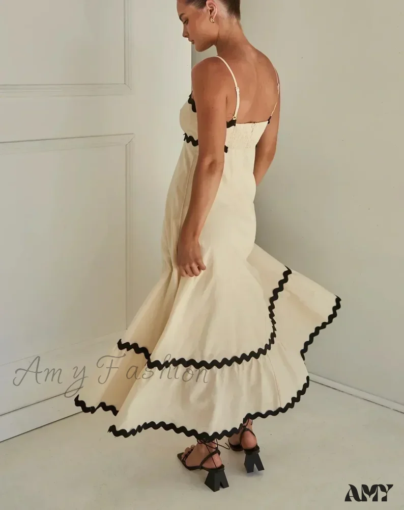Amy Fashion - New Fashion Sexy Strapless Strap Women Long Boho Dress - Image 3