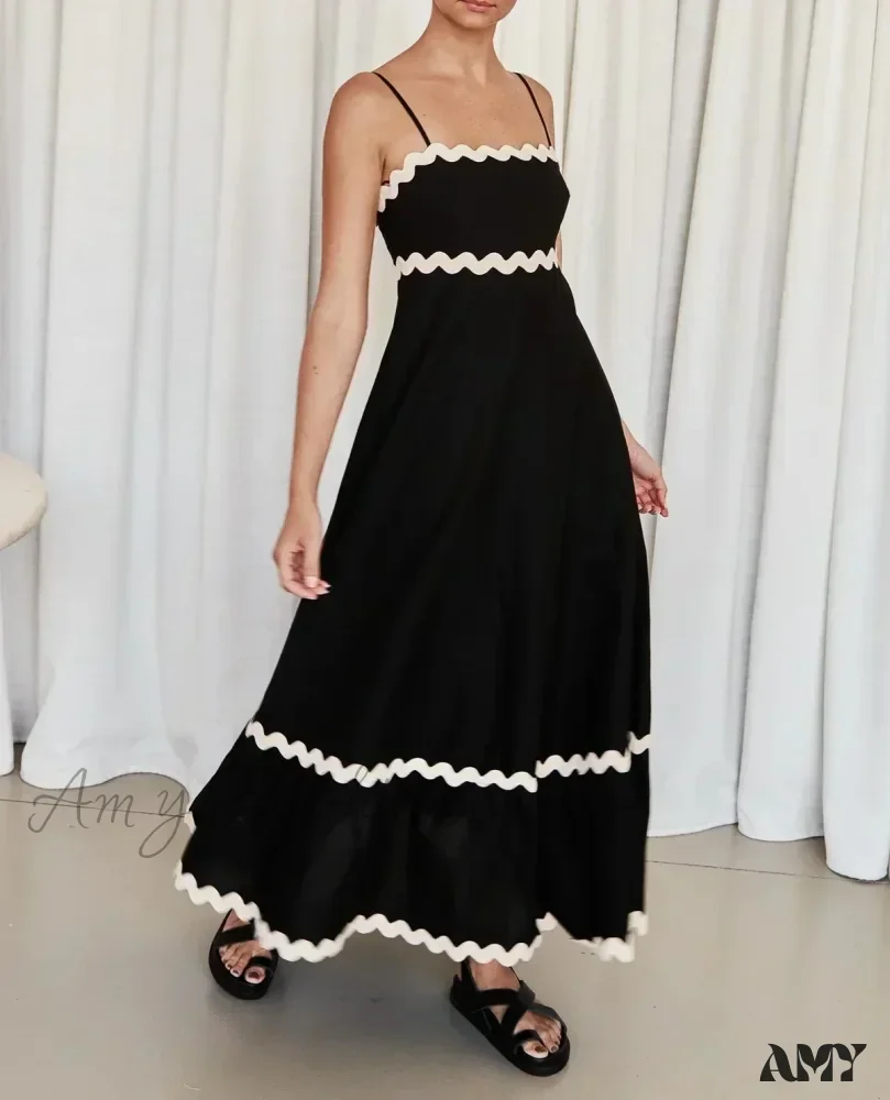 Amy Fashion - New Fashion Sexy Strapless Strap Women Long Boho Dress - Image 4