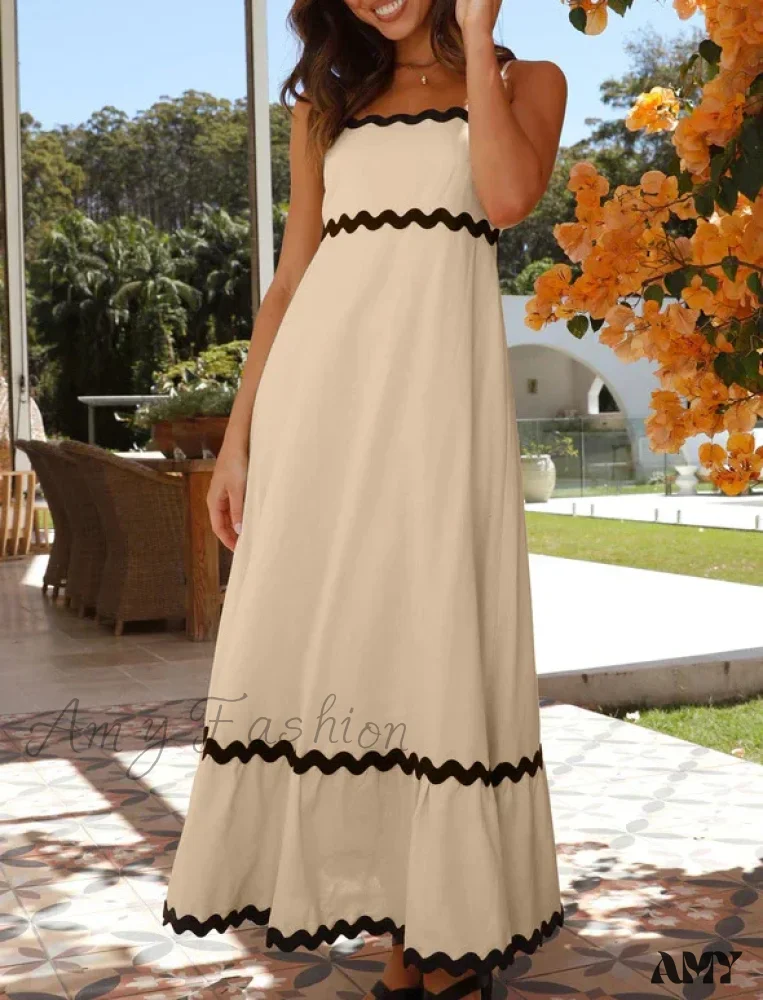 Amy Fashion - New Fashion Sexy Strapless Strap Women Long Boho Dress - Image 8
