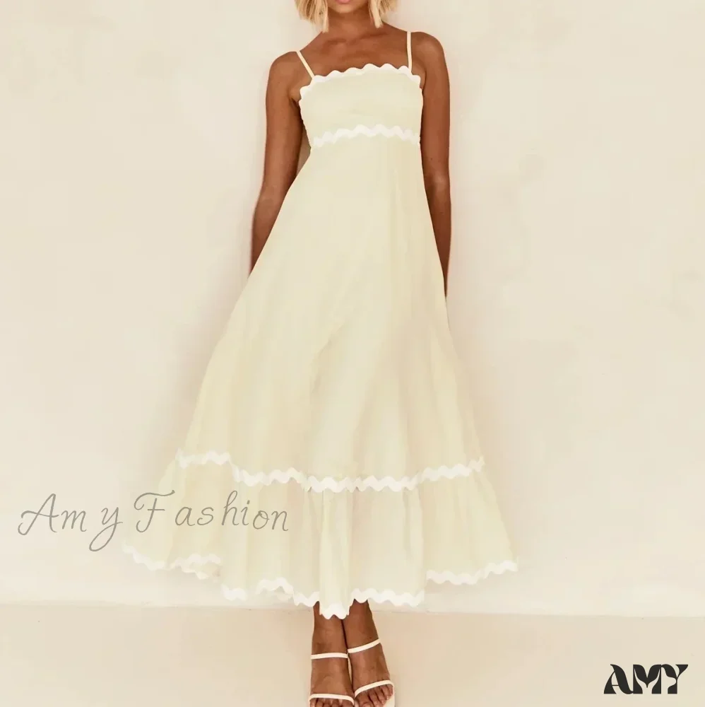 Amy Fashion - New Fashion Sexy Strapless Strap Women Long Boho Dress - Image 9