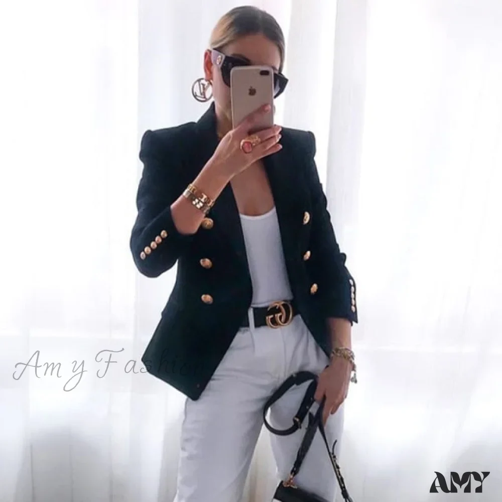 Amy Fashion - New Formal Female Jacket Blazer - Image 6