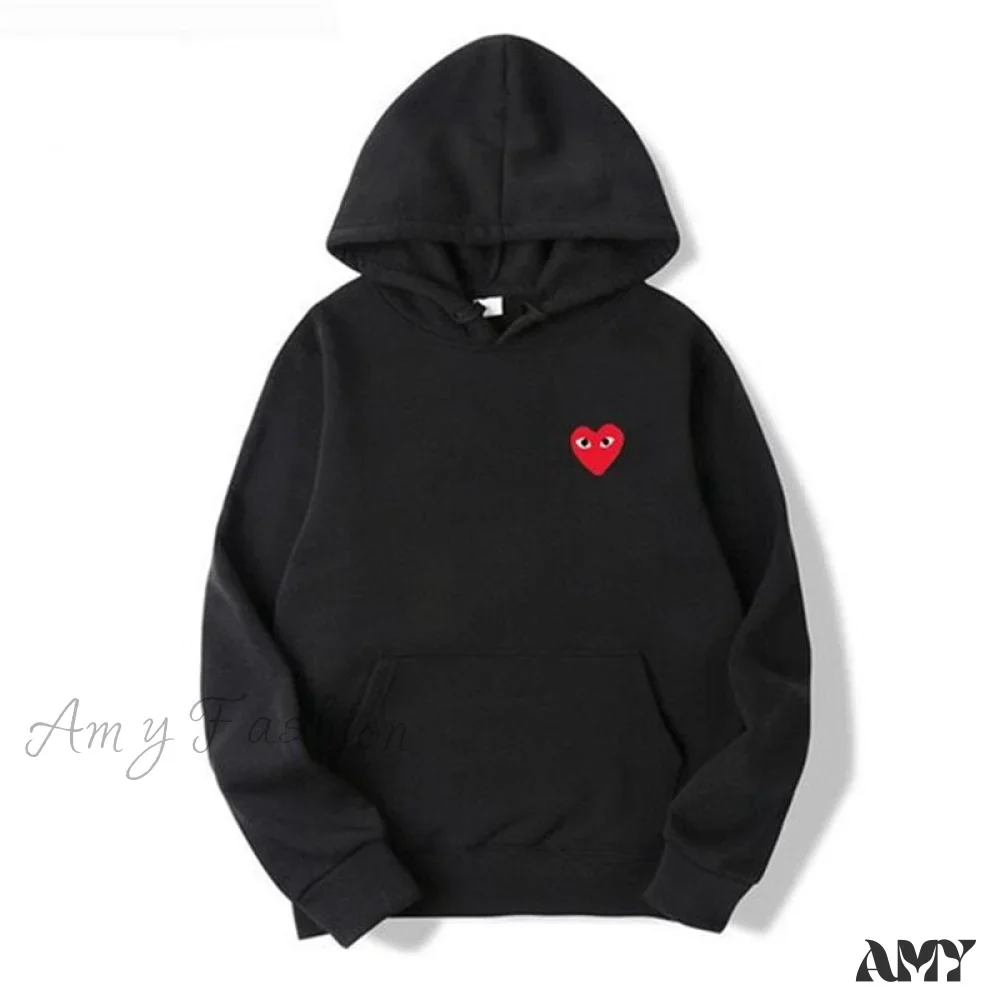 Amy Fashion - Cotton Heart-Eye Printed Fall/Winter Casual Hoodies - Image 15