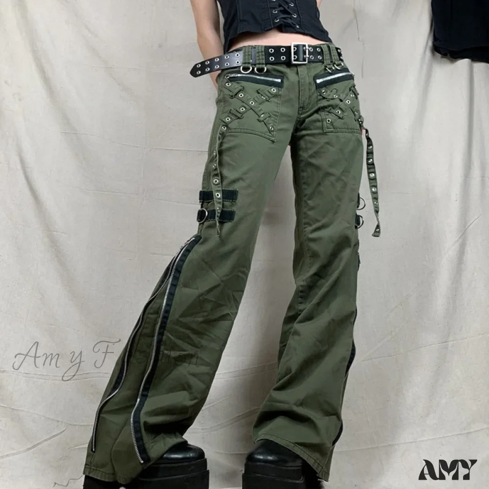 Amy Fashion - Gothic Punk Baggy Vintage Trousers