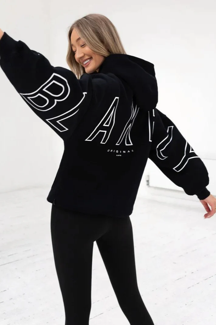 Printed Thick Loose Hoodie - Image 10