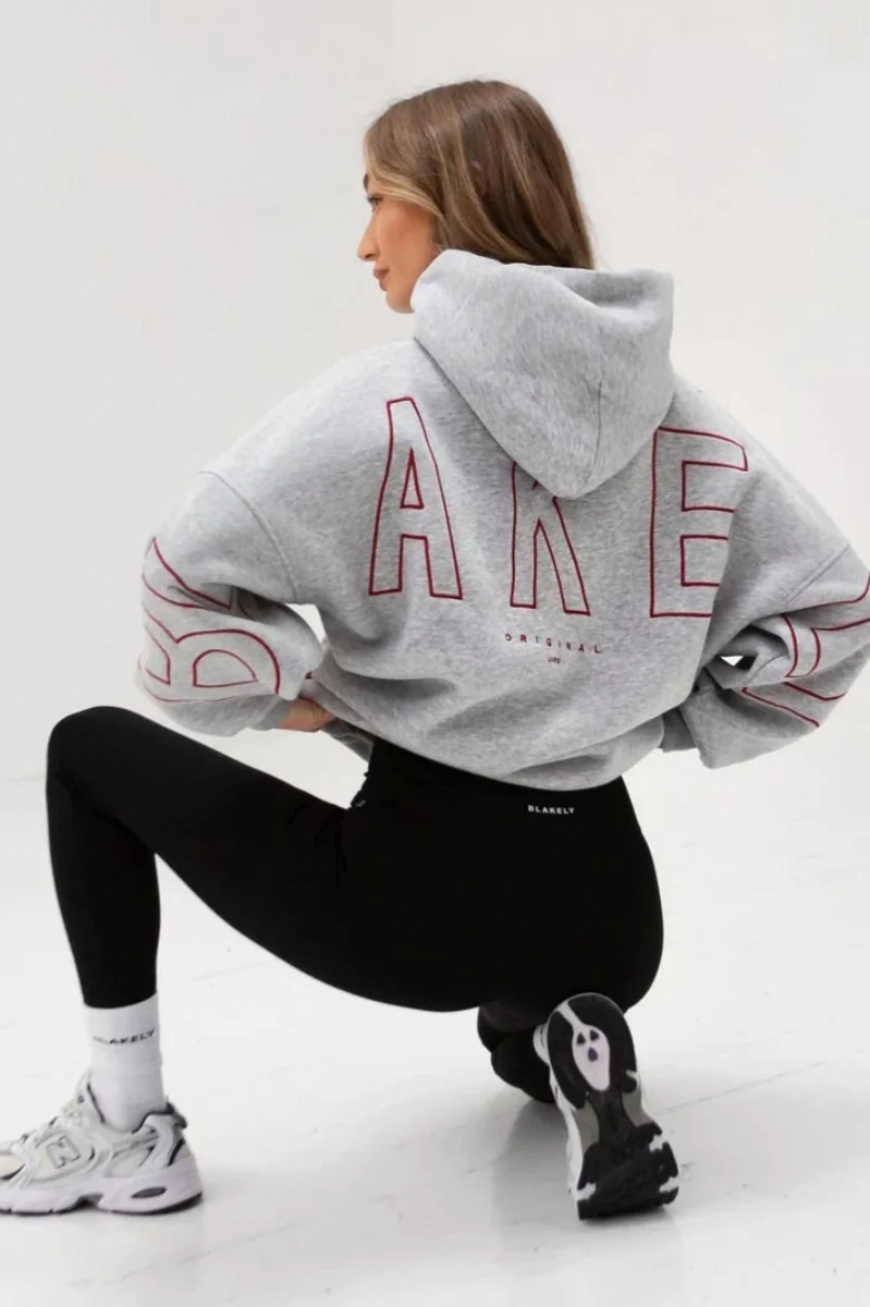 Printed Thick Loose Hoodie - Image 5