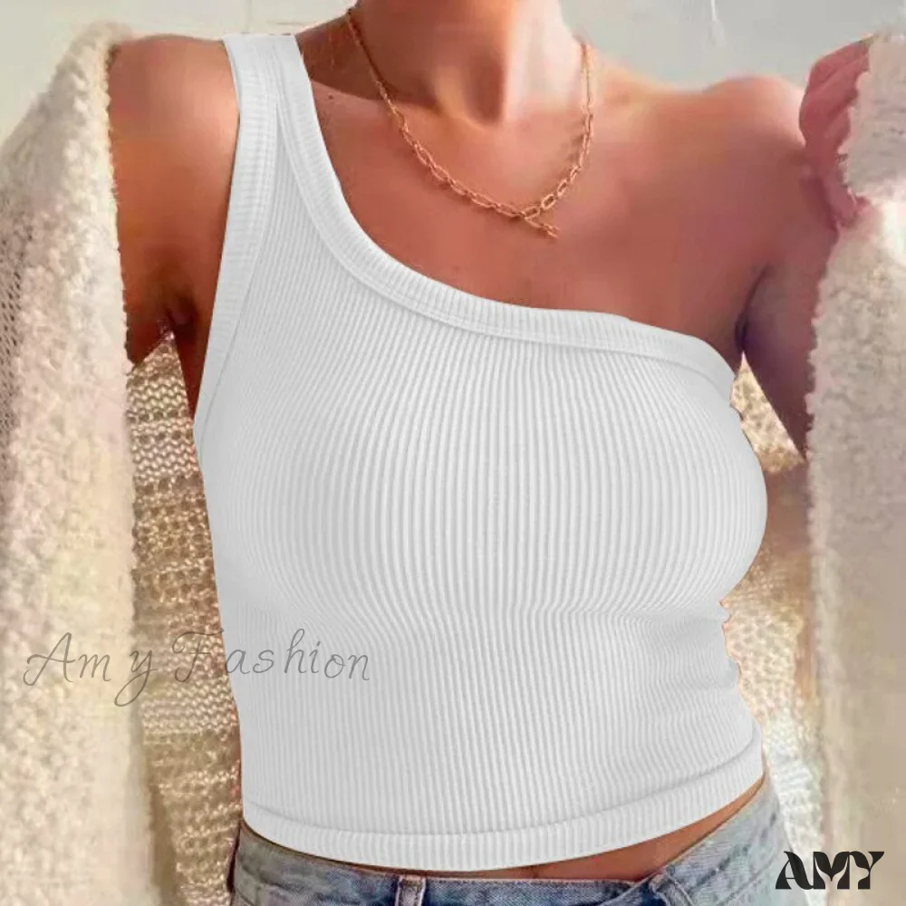 Amy Fashion - Ribbed Knitted Tank Top - Image 12