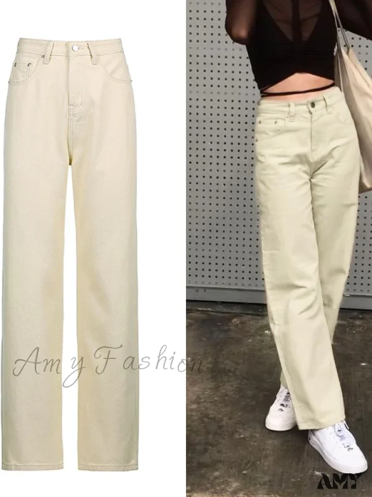 Amy Fashion - Brown Vintage Baggy Jeans - Image 4