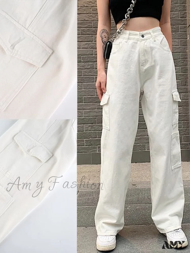 Amy Fashion - Brown Vintage Baggy Jeans - Image 5