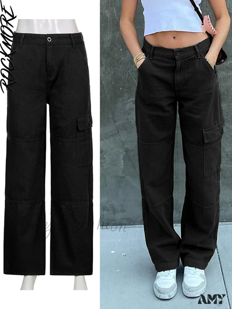 Amy Fashion - Brown Vintage Baggy Jeans - Image 9