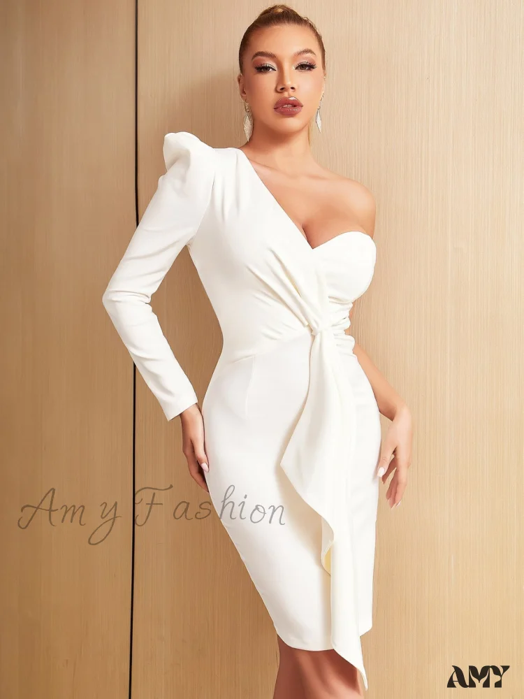 Amy Fashion - Ruffles Celebrity Evening Runway Party Dress - Image 3